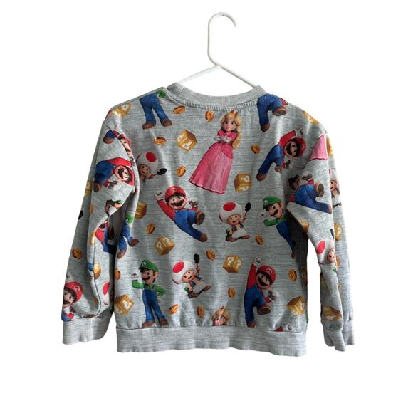 Super Mario Bros Movie Sweatshirt Kids Size 8- 10 - Picture 2 of 4
